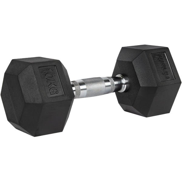 VirtuFit Hexa Dumbbell Pro - 10 kg - Hexagon Dumbbell - Duurzaam en Slijtvast - Krachttraining - Gewicht - CrossFit & Fitness - Geschikt voor Beginners en Professionals - Per Stuk Verkocht
