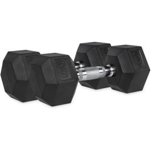 VirtuFit Hexa Dumbbell Pro Set - 2 x 10 kg - Hexagon Dumbbell - Duurzaam en Slijtvast - Krachttraining - Gewicht - CrossFit & Fitness - Geschikt voor Beginners en Professionals - Set van 2