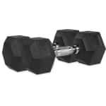 VirtuFit Hexa Dumbbell Pro Set - 2 x 12,5 kg - Hexagon Dumbbell - Duurzaam en Slijtvast - Krachttraining - Gewicht - CrossFit & Fitness - Geschikt voor Beginners en Professionals - Set van 2