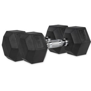 VirtuFit Hexa Dumbbell Pro Set - 2 x 12,5 kg - Hexagon Dumbbell - Duurzaam en Slijtvast - Krachttraining - Gewicht - CrossFit & Fitness - Geschikt voor Beginners en Professionals - Set van 2