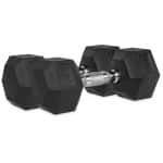VirtuFit Hexa Dumbbell Pro Set - 2 x 17,5 kg - Hexagon Dumbbell - Duurzaam en Slijtvast - Krachttraining - Gewicht - CrossFit & Fitness - Geschikt voor Beginners en Professionals - Set van 2