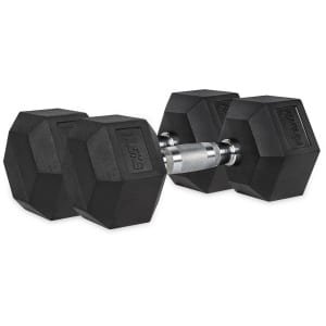 VirtuFit Hexa Dumbbell Pro Set - 2 x 17,5 kg - Hexagon Dumbbell - Duurzaam en Slijtvast - Krachttraining - Gewicht - CrossFit & Fitness - Geschikt voor Beginners en Professionals - Set van 2