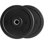 VirtuFit Hi-Temp Bumper Plates - 50 mm - 2 x 10 kg - Olympische Halterschijven van Rubber - Duurzaam Materiaal - Schokabsorberende Bumper Plates - CrossFit & Krachttraining