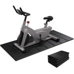 Vloermat Hometrainer - Fitnessmat Trainerpad - Bescherming Vloer - Extra Dikke PVC - 160x75 cm - Zwart