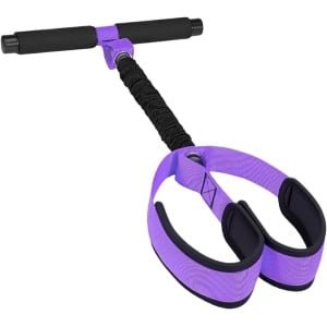 Voetpedaal Weerstandsband - Pedaal Trainingsapparaat - Full Body Krachttraining - Niet-slip Voetpedalen - 62 cm Lengte - Paars