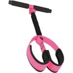 Voetpedaal weerstandsband - Elastisch fitnessapparaat - Krachttraining thuis - Versterkte elastische banden - 62 cm - Hot Pink