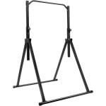 Vrijstaande Optrekstang - Dipstation Fitnessstation - Thuistraining Krachttraining - Verstelbare Hoogte Stabiele Constructie - 200 kg 1.75-2.3 m - Zwart