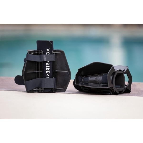 Water Weerstandsvinnen - Pool Fitness Vinnen - Aquatische Krachttraining - Verstelbare Klittenbandsluiting - 771 gram - Zwart