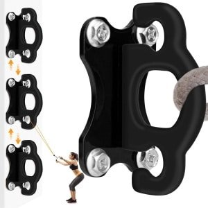 Weerstandsband Anker - Workout Muurbevestiging - Thuis Krachttraining - Anti-breuk Anti-slip - 12 x 10 x 7 cm - Zwart