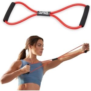 Weerstandsband Figuur 8 Oefening Koord - Medium Weerstand voor Krachttraining en Fysiotherapie