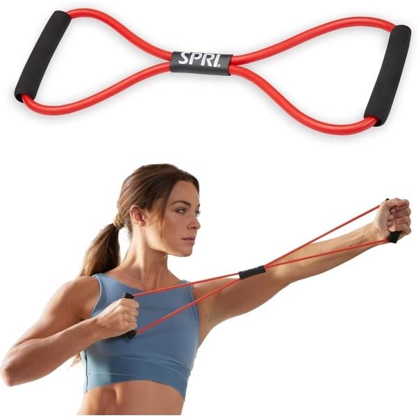 Weerstandsband Figuur 8 Oefening Koord - Medium Weerstand voor Krachttraining en Fysiotherapie