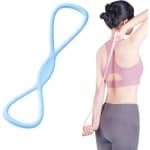 Weerstandsband Figuur 8 met Handgrepen voor Krachttraining en Yoga