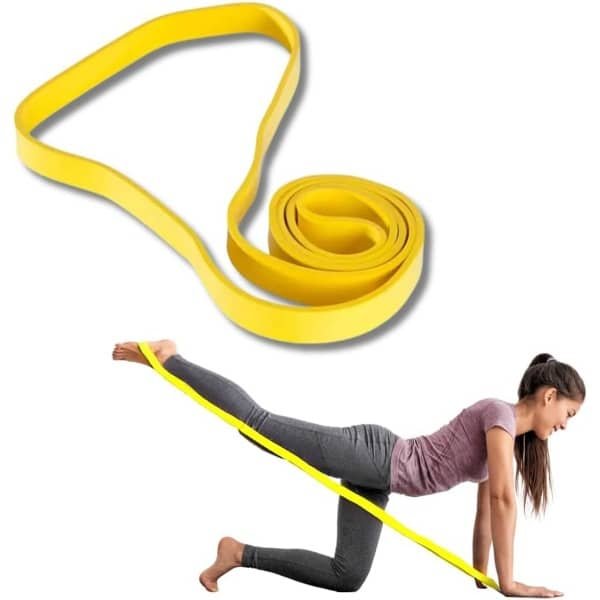 Weerstandsband Geel Licht - Fitness Elastiek voor Krachttraining, Yoga en Fysiotherapie