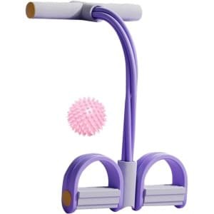 Weerstandsband Pedaal - Krachttraining Extender - Thuis Workout - Verbeterde Stabiliteit - 26.5 x 4 x 6 cm - Paars Schuim