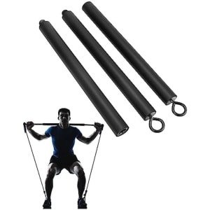 Weerstandsband Pilates Bar voor Home Gym Fitness - Krachttraining en Cardio-oefeningen - 108 cm - Max Belasting 800 lbs