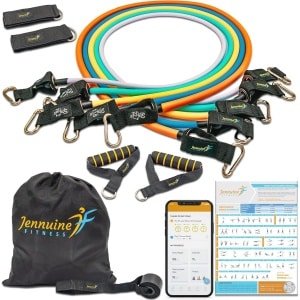 Weerstandsband Set voor Full Body Workout - Krachttraining en Revalidatie - Geschikt voor Thuisgebruik