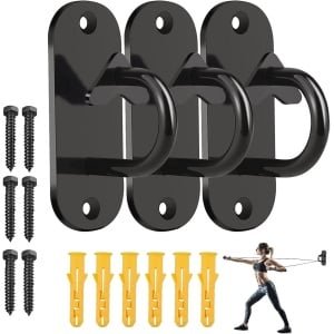 Weerstandsband Wandanker Set - 3 Stuks - Fitness Accessoires voor Krachttraining en Yoga - Houdt Tot 100 Kg