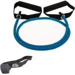 Weerstandsband met Deuranker voor Krachttraining en Fitness - 15 LBS (Blauw)