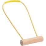 Weerstandsband met Handvat - Fitness Elastiek - Krachttraining Thuis - Comfortabele Grip - 30 Lbs Weerstand - Natuurlijk Rubber