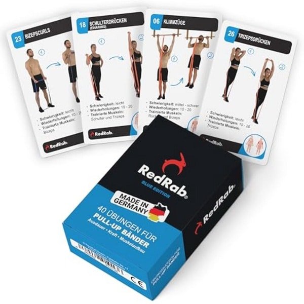 Weerstandsband set voor Krachttraining - Elastische weerstandsbanden met Handvatten voor Fitness en Home Gym