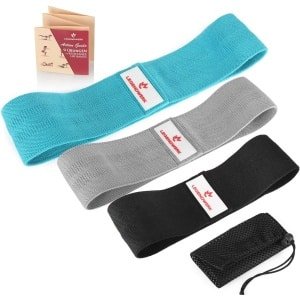 Weerstandsband set voor krachttraining - fitnessbanden met verschillende sterktes - antislip bootybanden