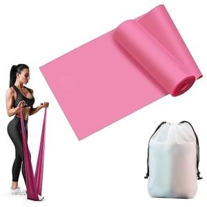 Weerstandsbanden 2 m lang voor Yoga, Pilates en Krachttraining - Gymnastiekband met Draagtas