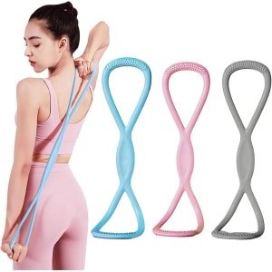 Weerstandsbanden Set - Fitness Elastiek - Krachttraining Thuis - 3 Verschillende Levels - 20 cm