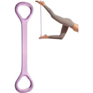 Weerstandsbanden Set - Fitness Elastiek - Krachttraining Thuis - Met Handgrepen - 46 cm - Paars