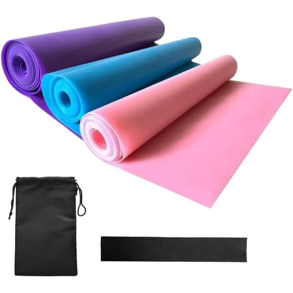 Weerstandsbanden Set - Fitness Elastieken - Krachttraining Thuis - Inclusief Deuranker - 3 Verschillende Sterktes - Meerdere Kleuren