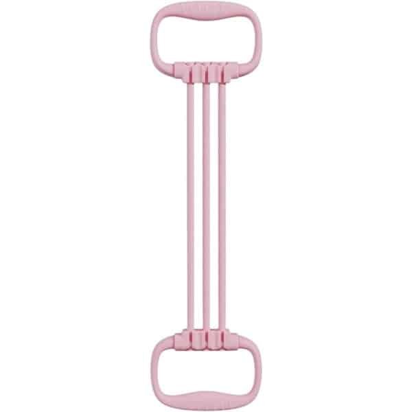 Weerstandsbanden Set - Fitness Elastieken Pilates - Krachttraining Thuis - 6 Weerstandsniveaus - 60 x 10 cm - Roze