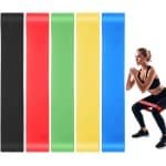 Weerstandsbanden Set - Fitness Elastieken - Thuis Krachttraining - Geurloos Huidvriendelijk Materiaal - 5 Stuks Set - Multicolor