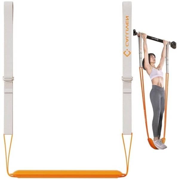 Weerstandsbanden Set - Optrekbanden Chin-up Banden - Krachttraining Thuis - Duurzaam Natuurlijk Latex - 107 cm Lengte - Oranje