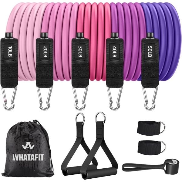Weerstandsbanden Set met Handgrepen voor Krachttraining en Fitness Thuis