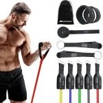 Weerstandsbanden Set met Handvatten en Deuranker - Krachttraining & Fitness Elastieken