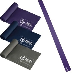 Weerstandsbanden Set van 3 - Latexveilig Elastiek voor Krachttraining, Fysiotherapie en Yoga