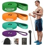 Weerstandsbanden Set van 4 Niveaus voor Fitness, Yoga, Pilates en Krachttraining
