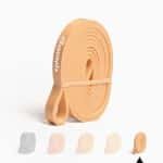 Weerstandsbanden Set van 5 - 100% Latex voor Krachttraining, Fysiotherapie en Yoga - Extra Licht (7-16 kg) met E-book