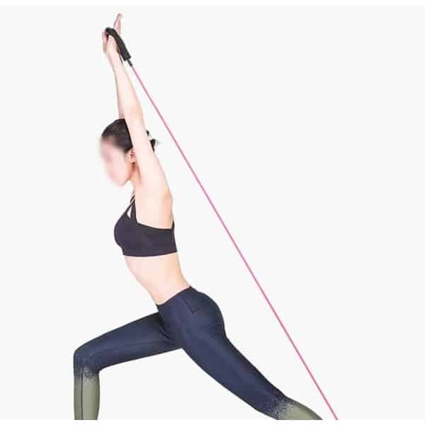 Weerstandsbanden met Handgrepen - Fitness Touw Tube - Krachttraining Thuis - Veelzijdige Spieropbouw - 11 x 120cm - Rood