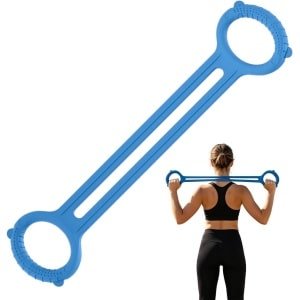 Weerstandsbanden met Handvatten - Achtvorm Band Trainingsband - Krachttraining Thuis - Dubbele Elastische Koord