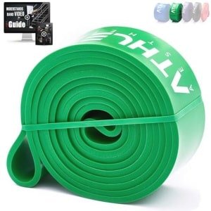 Weerstandsbanden set met tas en handleiding voor krachttraining en fitness