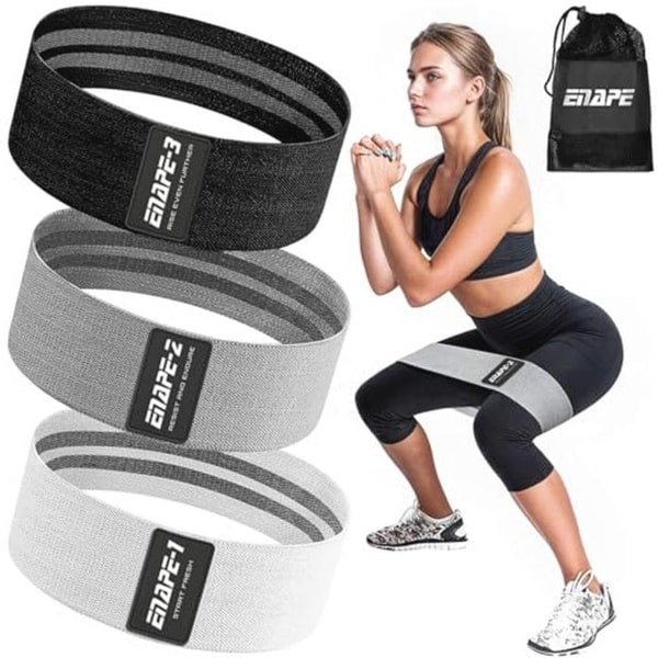 Weerstandsbanden set van 3 voor krachttraining en fitness - ideaal voor spieropbouw en beentraining
