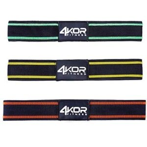 Weerstandsbanden set voor krachttraining, yoga en stretching - 3 niveaus