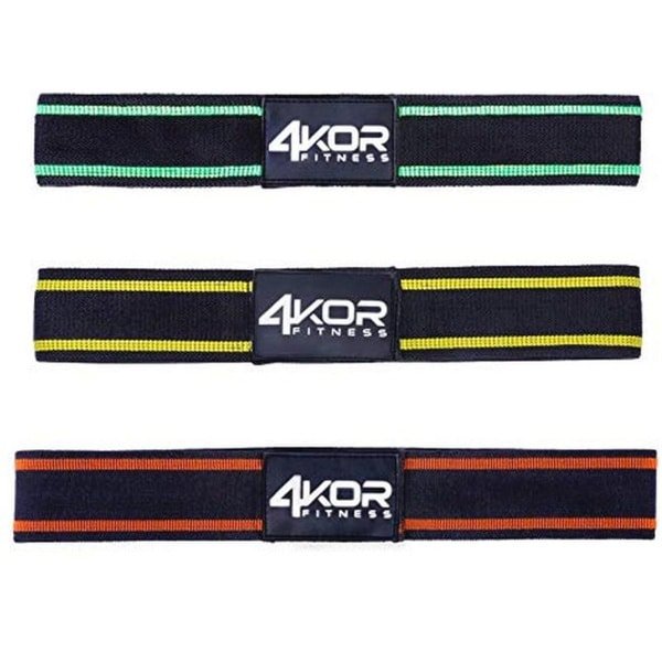 Weerstandsbanden set voor krachttraining, yoga en stretching - 3 niveaus