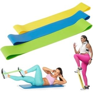Weerstandsbanden voor Krachttraining - 3 Pack met Lichte, Gemiddelde en Zware Weerstand