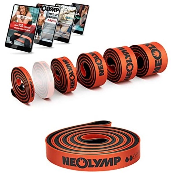 Weerstandsbanden voor Krachttraining - Lange Fitnessbanden van Natuurlijk Latex met Fitness E-book