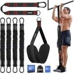Weerstandsbanden voor Pull Ups - 250 LB Weerstand, Verstelbare Pull Up Hulpbanden voor Krachttraining