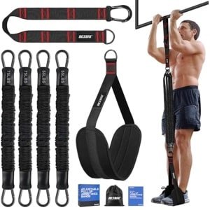 Weerstandsbanden voor Pull Ups - 250 LB Weerstand, Verstelbare Pull Up Hulpbanden voor Krachttraining