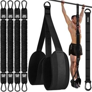 Weerstandsbanden voor Pull Ups, Verstelbare Heavy Duty Pull Up Assist Apparatuur voor Thuis, Fitness Oefening Krachttraining met 4 Bandensets