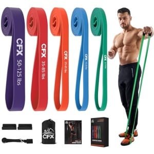 Weerstandsbanden voor Thuis Workout en Crossfit Training - Elastische Banden met Deuranker