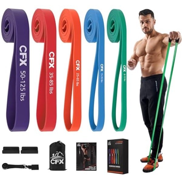 Weerstandsbanden voor Thuis Workout en Crossfit Training - Elastische Banden met Deuranker
